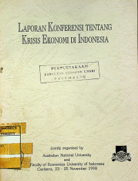 Image of LAPORAN KONFERENSI TENTANG KRISIS EKONOMI DI INDONESIA