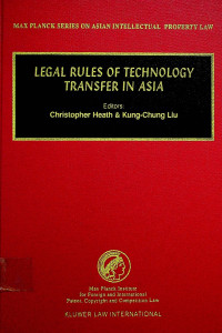 Image of LEGAL RULES OF TECHNOLOGY TRANSFER IN ASIA