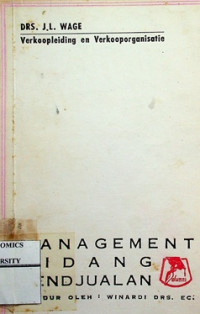 Image of MANAGEMENT BIDANG PENDJUALAN