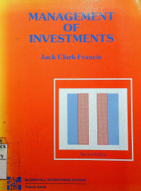 Image of MANAGEMENT OF INVESTMENTS, SECOND EDITION