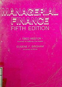 Image of MANAGERIAL FINANCE, FIFTH EDITION
