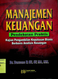 Image of MANAJEMEN KEUANGAN; Pendekatan Praktis