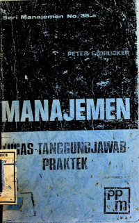 Image of MANAJEMEN: TUGAS-TANGGUNGJAWAB PRAKTEK