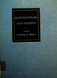 Image of MANUFACTURING MANAGEMENT