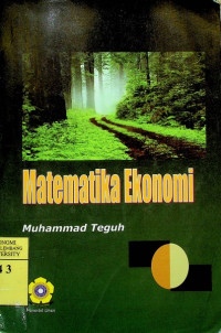 Image of MATEMATIKA EKONOMI, cet. ketiga