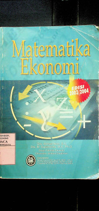 Image of Matematika Ekonomi EDISI 2003/2004