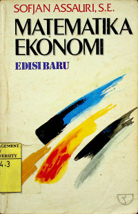 Image of MATEMATIKA EKONOMI, EDISI BARU