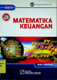 Image of MATEMATIKA KEUANGAN, EDISI 3 REVISI