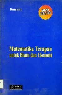 Image of Matematika Terapan untuk Bisnis dan Ekonomi, EDISI 2003/2004