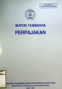 Image of MATERI TAMBAHAN PERPAJAKAN