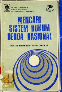 Image of MENCARI SISTEM HUKUM BENDA NASIONAL