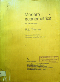 Image of Modern econometrics : An introduction