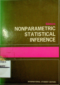 Image of NONPARAMETRIC STATISTICAL INFERENCE