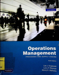 Image of Operations Management: PROCESSES AND SUPPLY CHAINS