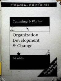 Image of Organization Development and Change, 8th edition