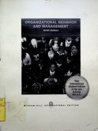 Image of ORGANIZATIONAL BEHAVIOR AND MANAGEMENT, Ninth Edition