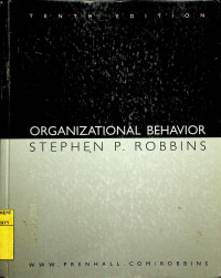 Image of ORGANIZATIONAL BEHAVIOR, TENTH EDITION