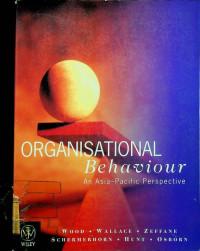 Image of ORGANIZATIONAL Behaviour An Asia-Pacific Perspeective
