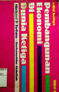 Image of Pembangunan Ekonomi Di Dunia Ketiga edisi ketiga Jilid 1