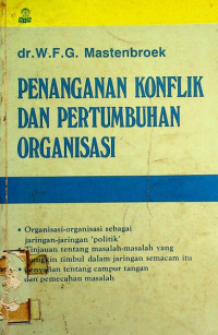 Image of PENANGANAN KONFLIK DAN PERTUMBUHAN ORGANISASI