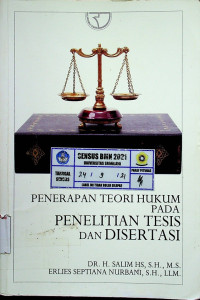 Image of PENERAPAN TEORI HUKUM PADA PENELITIAN TESIS DAN DISERTASI
