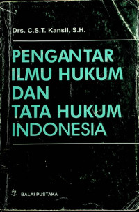 Image of PENGANTAR ILMU HUKUM DAN TATA HUKUM INDONESIA