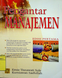 Image of Pengantar MANAJEMEN, EDISI PERTAMA