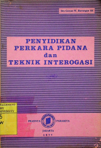 Image of PENYIDIKAN PERKARA PIDANA  dan TEKNIK INTEROGASI