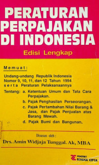 Image of PERATURAN PERPAJAKAN DI INDONESIA, Edisi Lengkap
