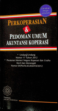 Image of PERKOPERASIAN & PEDOMAN UMUM AKUNTANSI KOPERASI