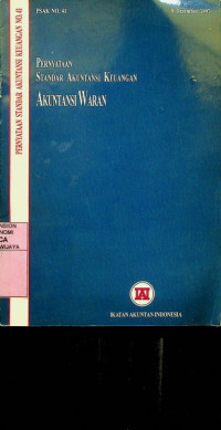 Image of PERNYATAAN STANDAR AKUNTANSI KEUANGAN : AKUNTANSI WARAN