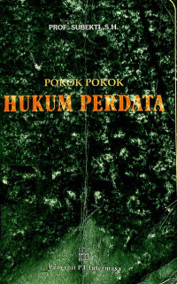 Image of POKOK POKOK HUKUM PERDATA