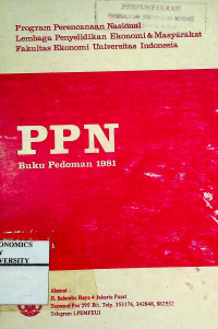 Image of PPN Buku Pedoman 1981
