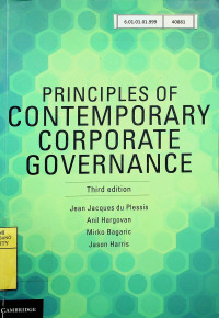 Image of PRINCIPLES OF CONTEMPORARY CORPORATE GOVERNANCE, Third Edition