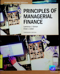 Image of PRINCIPLES OF MANAGERIAL FINANCE, THIRTEENTH EDITION