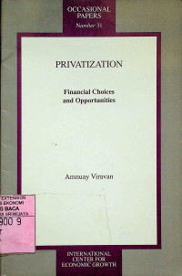 Image of PRIVATIZATION; Financial Choises and Opportunities