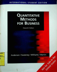 Image of QUANTITATIVE METHODS FOR BUSINESS, Eleventh Edition