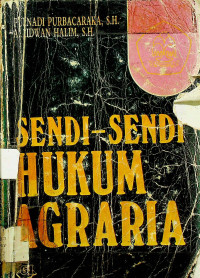Image of SENDI-SENDI HUKUM AGRARIA