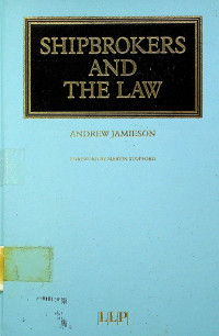 Image of SHIPBROKERS AND THE LAW