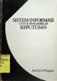 Image of SISTEM INFORMASI UNTUK PENGAMBILAN KEPUTUSAN