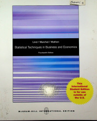Image of Statistical Techniques in Business and Economics