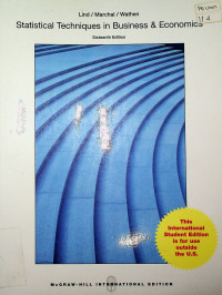 Image of Statistical Techniques in Business & Economics