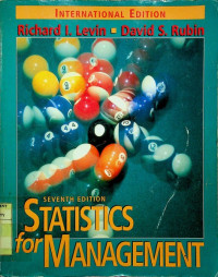 Image of STATISTICS for MANAGEMENT, SEVENTH EDITION