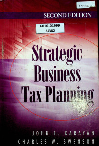 Image of Strategic Business Tax Planning SECOND EDITION