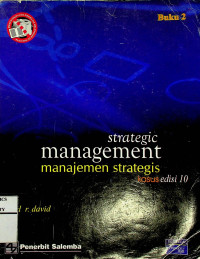 Image of strategic management  = manajemen strategis, edisi 10, BUKU 2