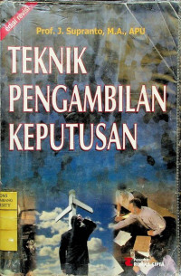 Image of TEKNIK PENGAMBILAN KEPUTUSAN, edisi revisi