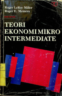 Image of TEORI EKONOMI MIKRO INTERMEDIATE, EDISI KETIGA
