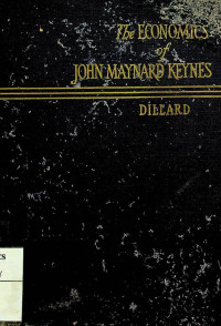 Image of The  ECONOMICS of JOHN MAYNARD KEYNES