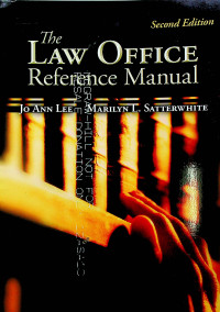 Image of The LAW OFFICE Reference Manual, Second Edition