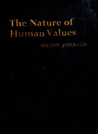 Image of The Nature of Human Values.
